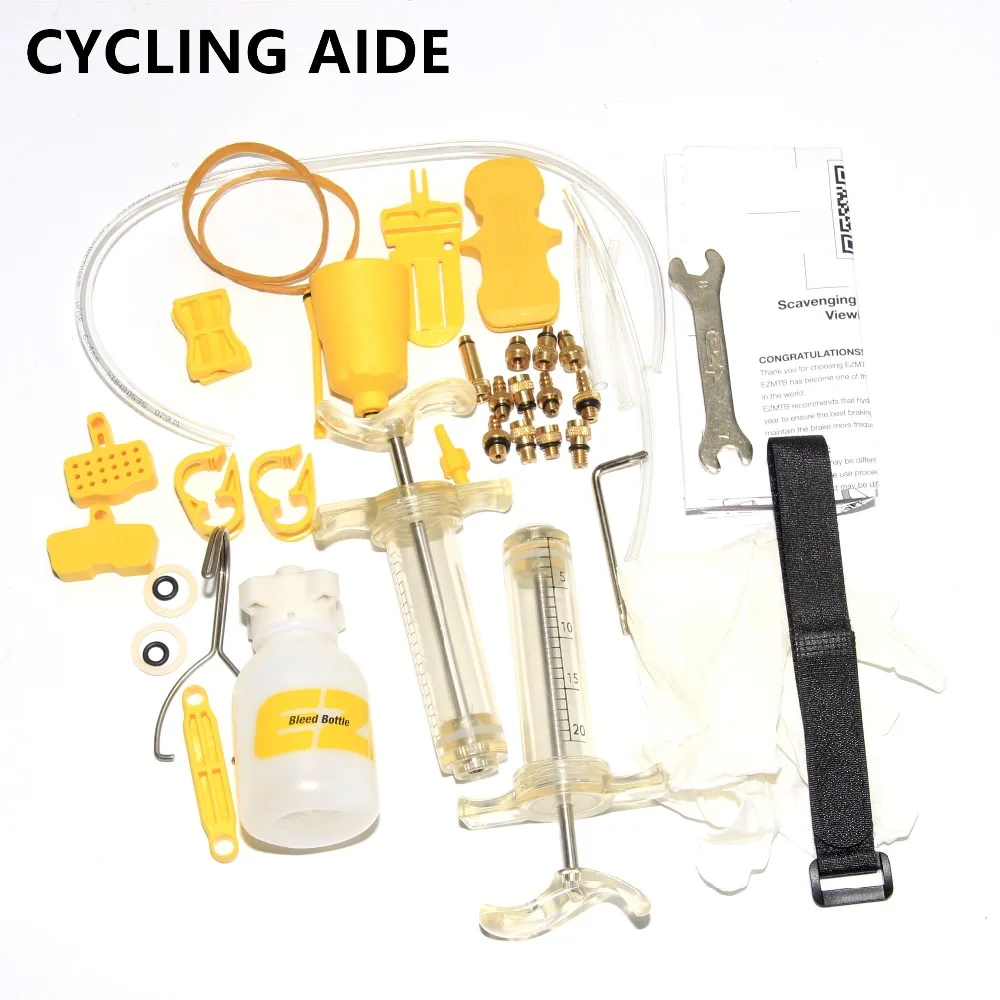Bicycle Hydraulic Brake Bleed Kit Tools for Mineral Oil For Tektro
