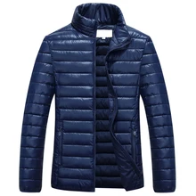 L-6XL Plus Size Men Thick Cotton Padded Classic Jacket Autumn Winter Male Thicken Warm Windbreak Outwear Parka Varsity Coat CF10