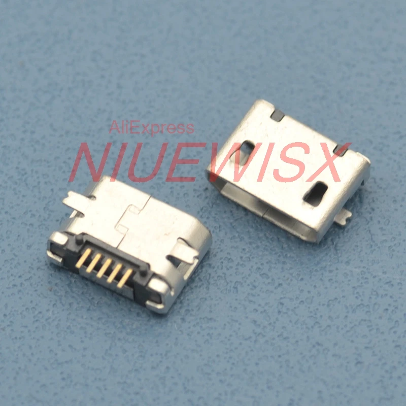 50 pcs Micro Mini USB Female Socket jack connector 5-pin B Type SMT for Phone 