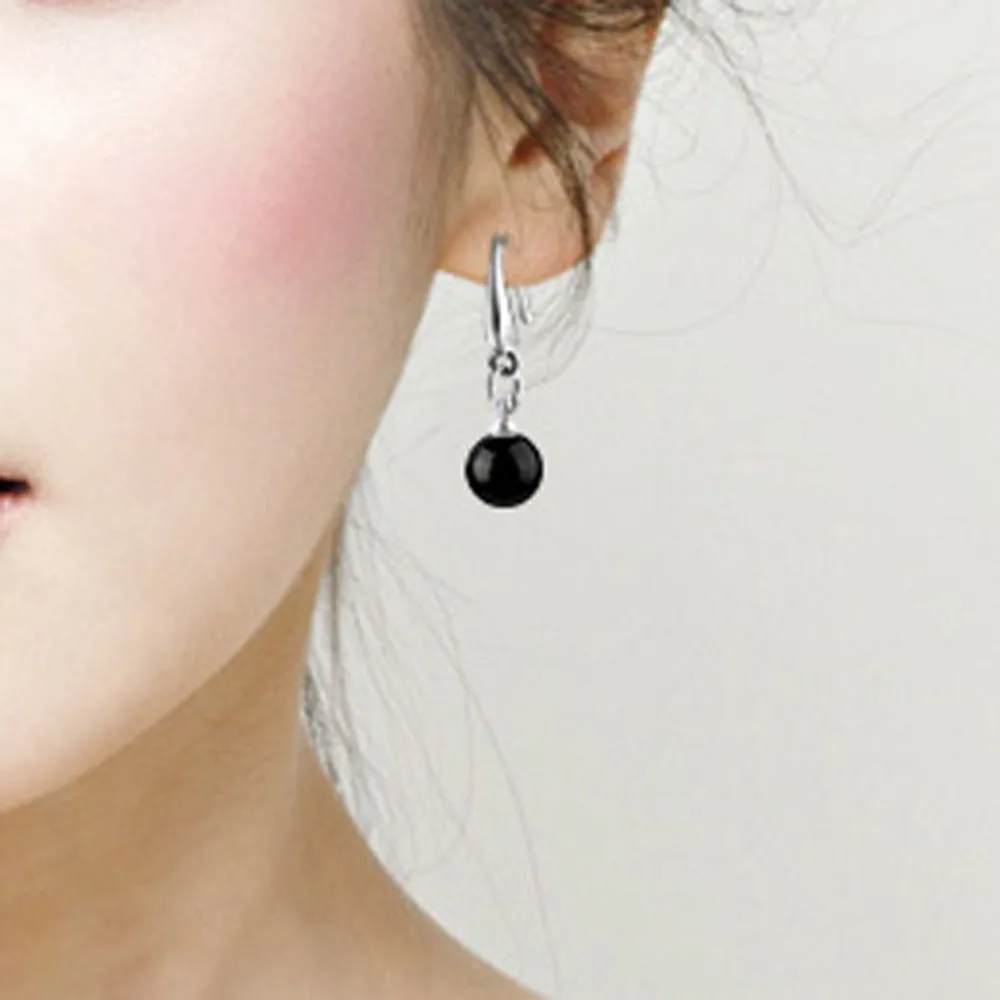 Trendy Charming Jewelry Natural Ear Drop Crystal Black Red Simulated Trendy Charming Jewelry Natural Ear Drop Crystal Black Red Simulated Pearl Dangle Earring Dia 8mm 0721 In Earrings From Accessories On
