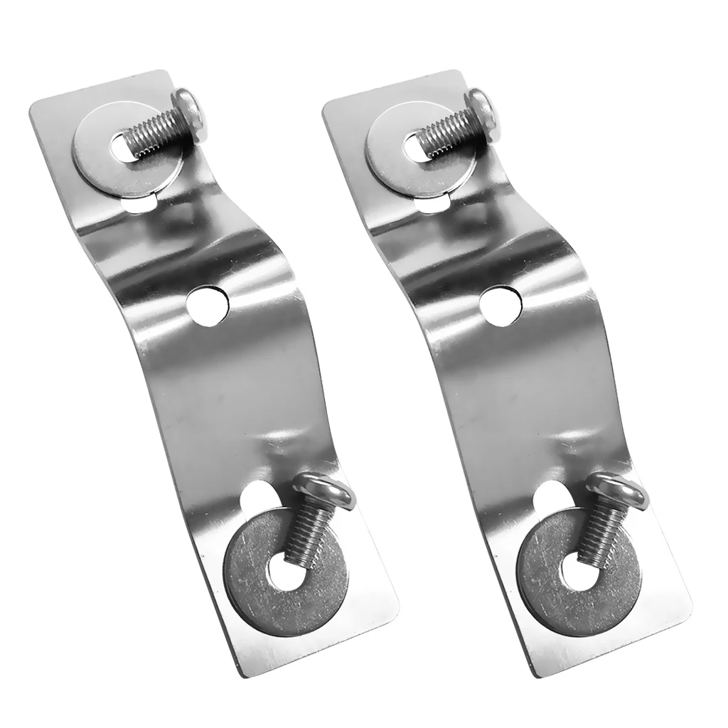 2Pcs Stainless Steel Kayak Trolling Electric Motor Mounting Motor Bracket Mount Hardware 12.5 x 3cm