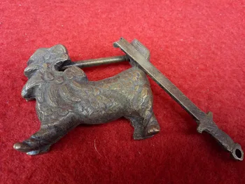 

Old copper door lock of Chinese ancient arts and crafts