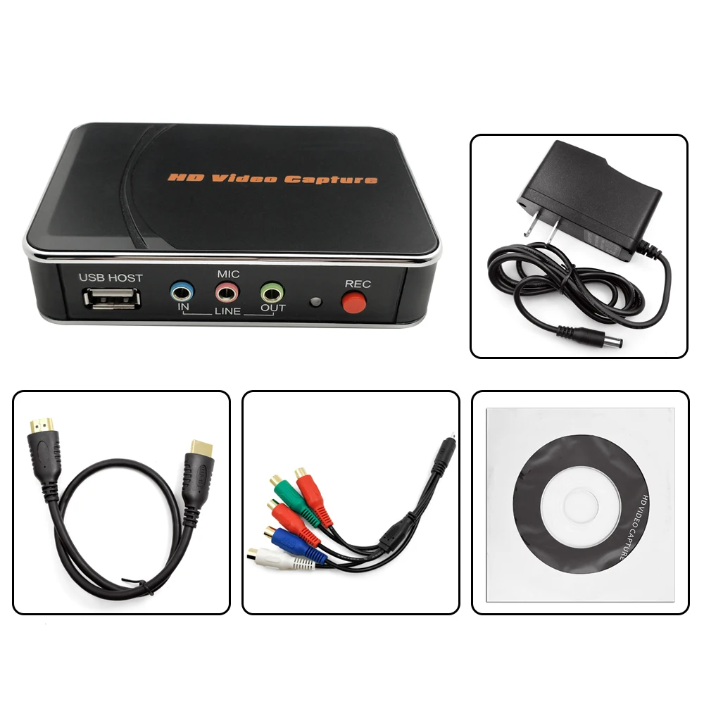 Ezcap HD карта захвата игр захват видео 1080P HDMI/YPBPR видеорегистратор для Xbox 360 One/ PS3 PS4/ Wii