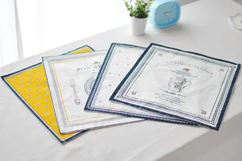 

4pcs/set new classical European / French soft cloth napkins cloth, square Place mat, decorative cushion model room hotel