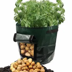 Картофельный мешок-клумба PE для овощей, огородная Творческий Цветочная сумка горшочки, садоводство 34*35*1 см удобный для дома и сада Прямая