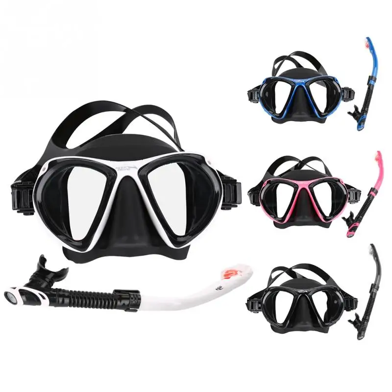 Keep Diving 4 Color Diving Mask Set High Definition Goggle Silicone