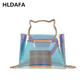 

HLDAFA 2020 New Fashion Women Brand Mini Shoulder Bag Clear Transparent Girls Beautiful Cute Bag Female Handbags Crossbody bag