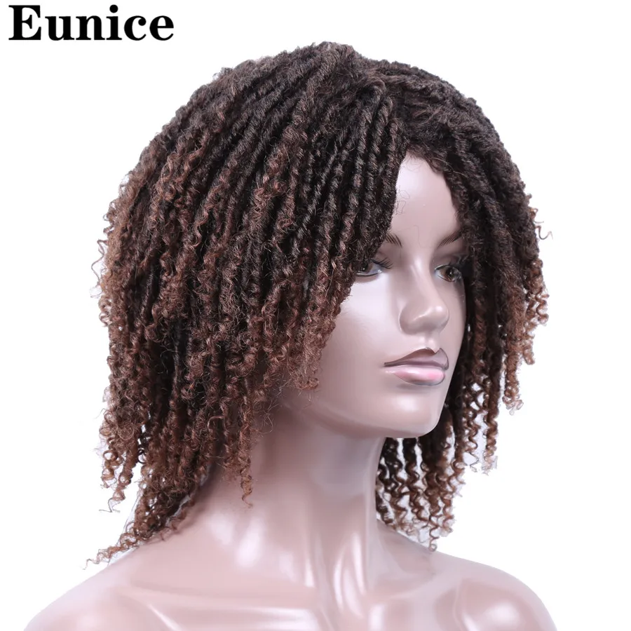 Короткие синтетические парики для женщин Eunice Hair 14 дюймов мягкие дреды парик из