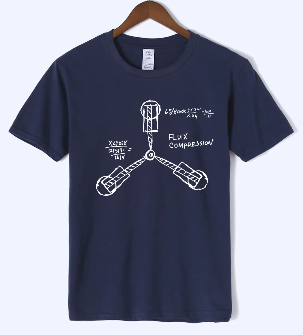 Nueva llegada de nuevo al futuro hombres camiseta 2018 Ciencia de verano divertida camiseta de los hombres 100% de algodón de alta calidad Camiseta de manga corta