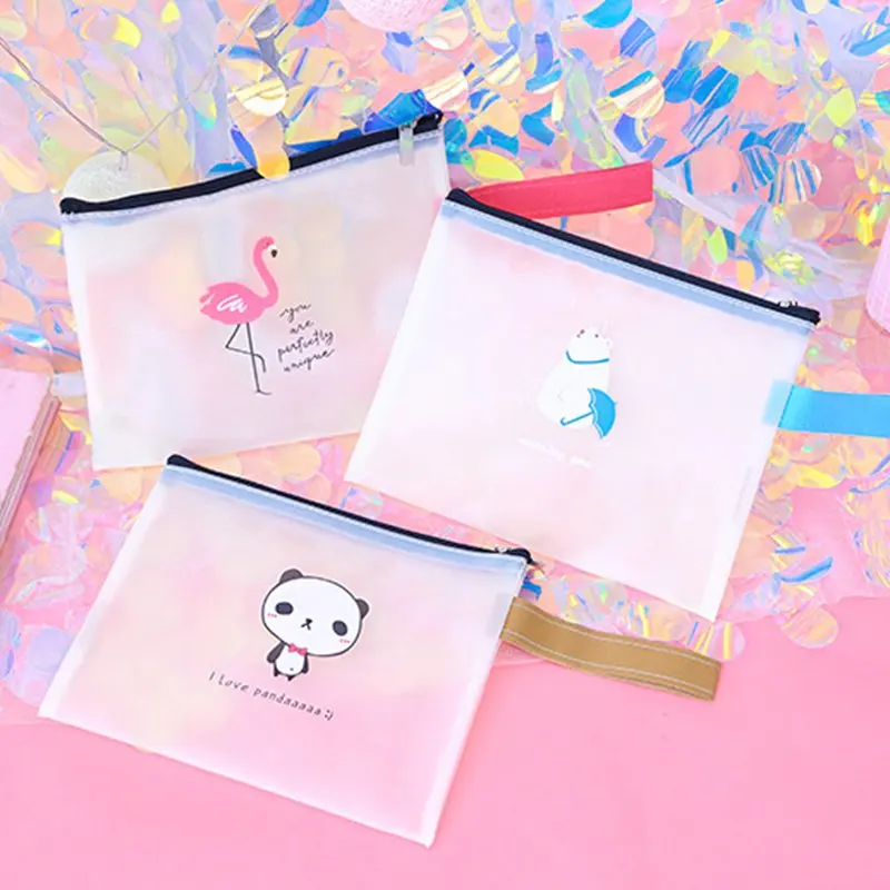 

Women Cosmetic Bags Cute Cartoon Flamingo Small PVC Toiletry Bags Travel Organizer Beauty Case Make Up Bag Bath Wash Makeup Box