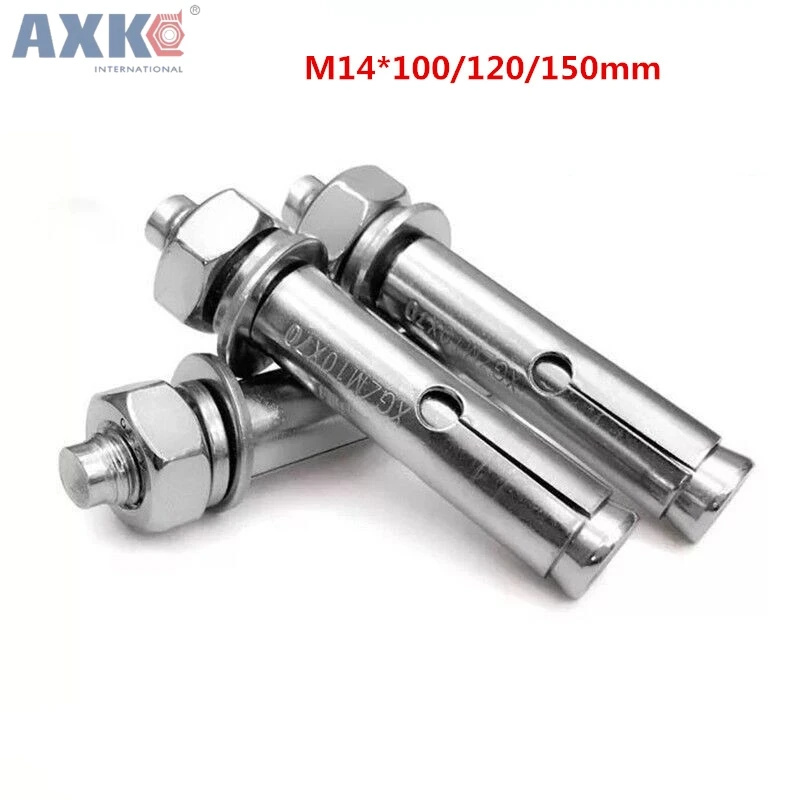 

AXK M14*100/120/150 M14x100/120/150 304 Stainless Steel 304ss External Hex Hexagon Expansion Screw Sleeve Concrete Anchor Bolt