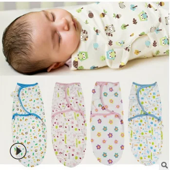 

DHL 50pcs Newborn baby swaddle wrap parisarc 100% cotton soft infant products Blanket & Swaddling Wrap Blanket Sleepsack