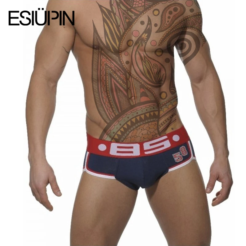 ESIUPIN трусы моды для мужчин хлопка underwear мужчины Трусы сексуальный