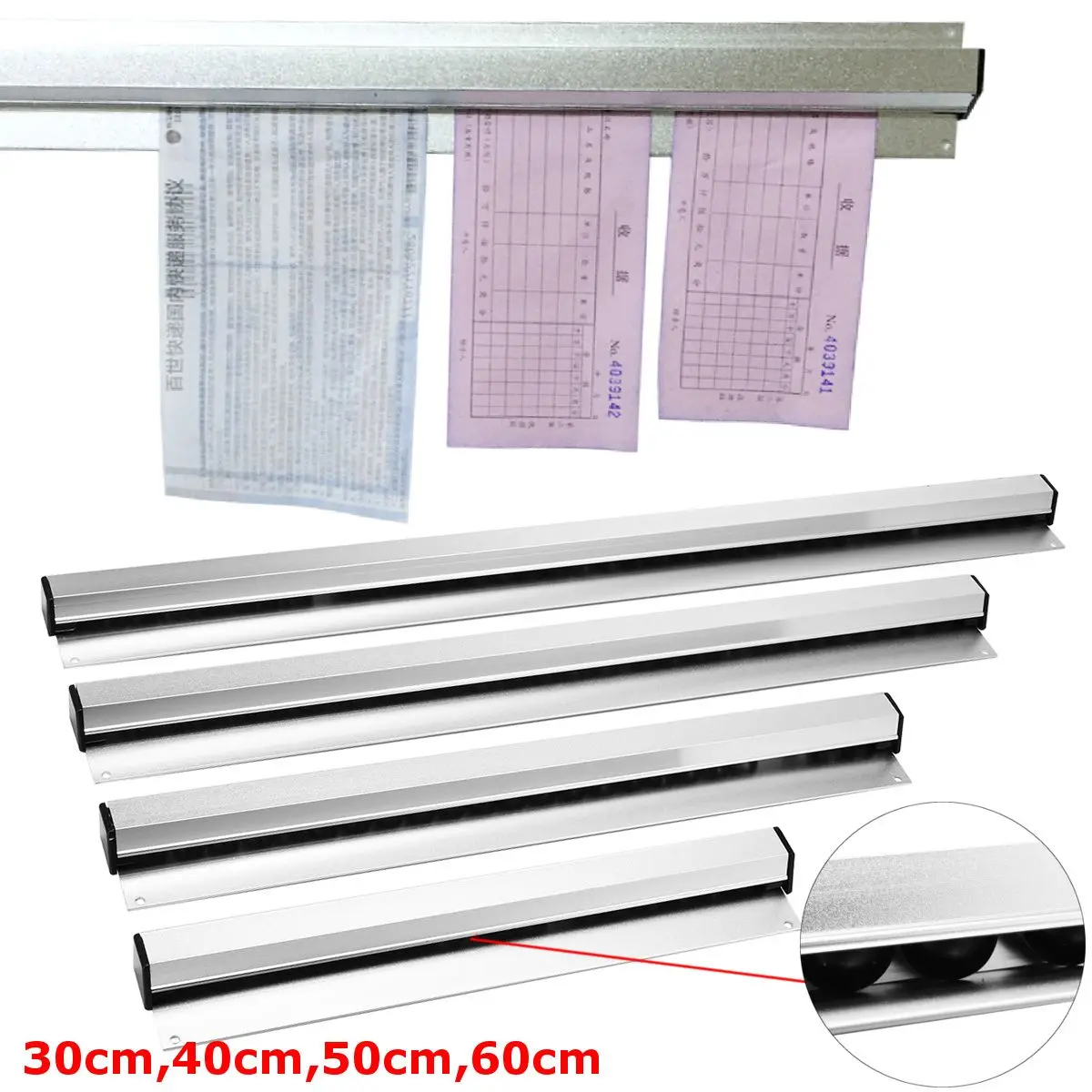 30cm 40cm 50cm 60cm Ticket Tab Bill Receipt Hanging Rack Bar Kitchen