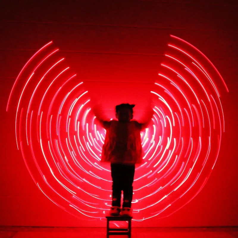 2018 Children LED Light Isis Wings Belly Dancing 360 Degree Egyptian Stage Performance New Arrival Kids LED Wings With Sticks