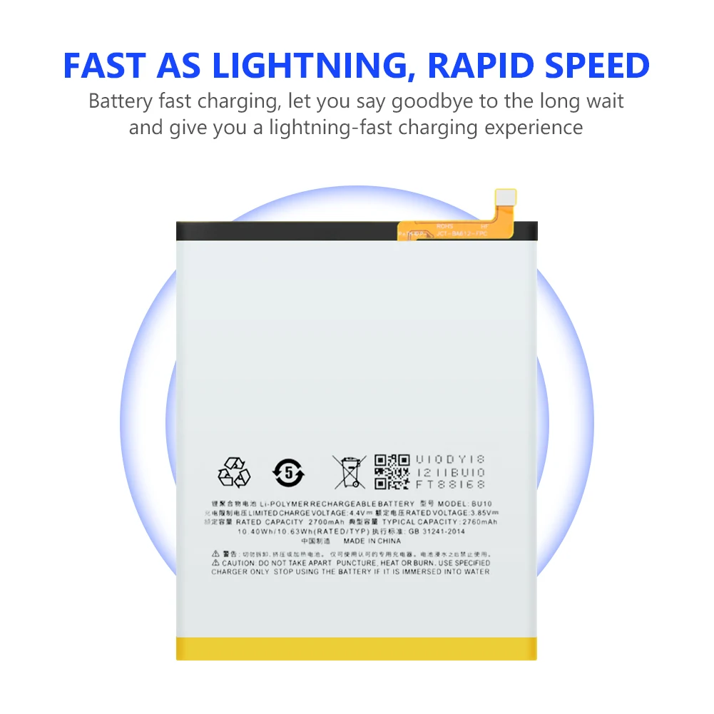 Аккумуляторная батарея 3 85 V 3000mAh BA612 литий ионный аккумулятор для Meizu 5S M5S M612Q M612M