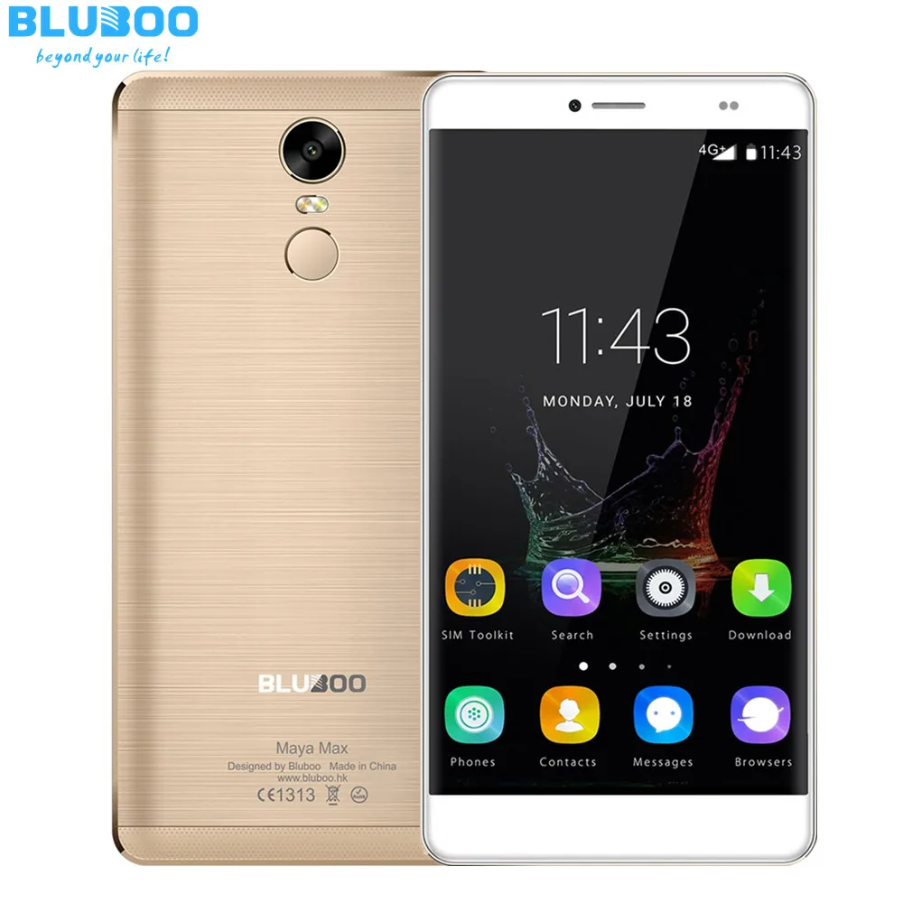 Bluboo Maya Max 6 Smartphone Android 6 0 MTK6750 Octa Core 4G LTE Cellphone 3G RAM