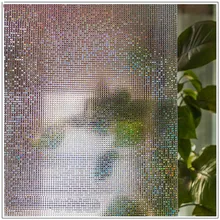 30* 200 см Цветовая мозаика пленка самоклеющаяся на стекло， пвх декоративную наклейки， витражная стикеры на окна，аква принт обои для стен