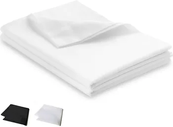 

New Super Soft Plain White or Black Pillow Cover Case Travel Bedding Covers