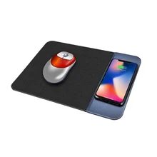 Qi Беспроводной Зарядное устройство Мышь коврик для samsung S9 S8 Note9 тканый резиновый Мышь Беспроводной зарядного устройства для iPhone Xs/Xr/8 plus чехол из искусственной кожи