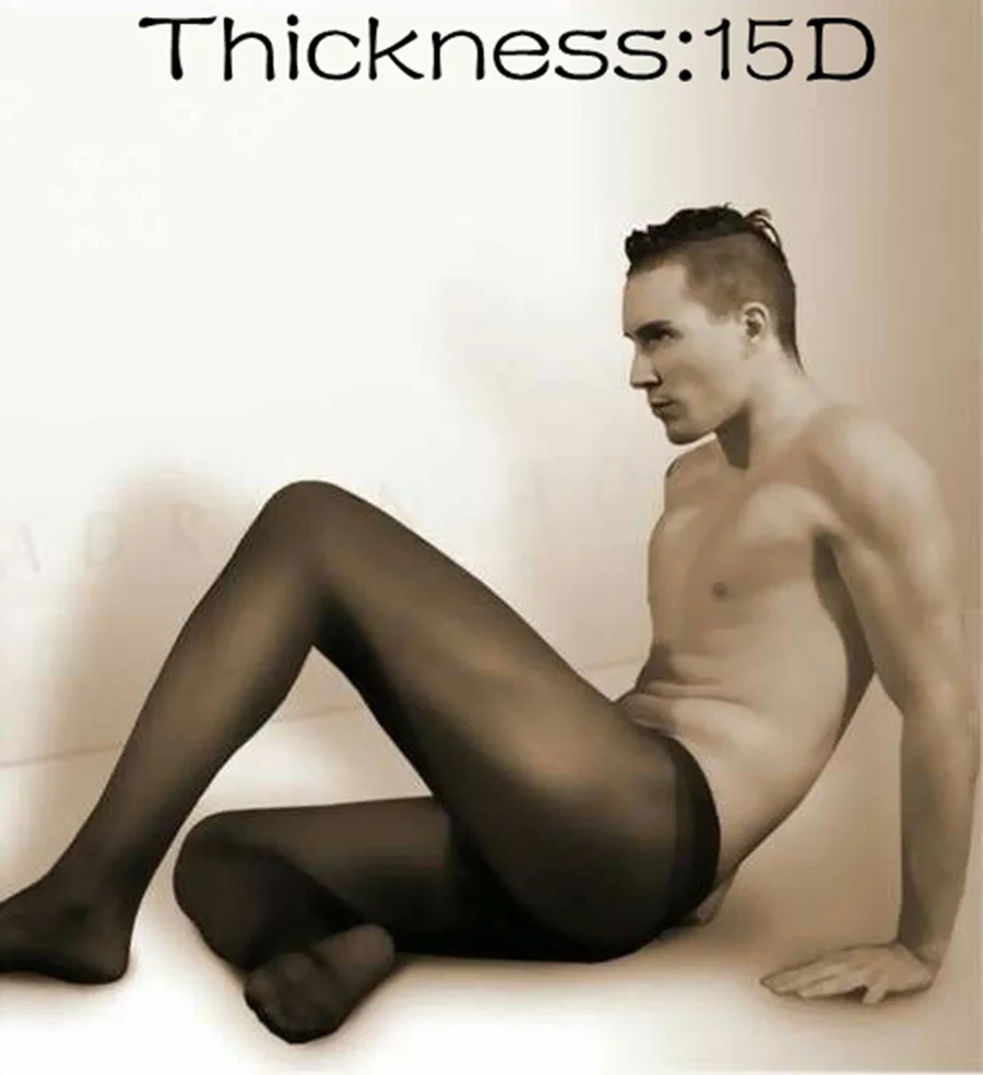 2017 Модные мужские сексуальные колготки летние чулки для тела 15D плотные носки