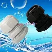 2 шт. PG25 черный/белый Пластик нейлоновые Водонепроницаемые кабельные сальники суставов IP68 кабельный разъем для 16-21 мм кабель