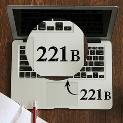 Шерлок 221B намеки Ноутбук наклейка сенсорной панели для Macbook Pro Air retina 11 12 13 14 15 дюймов винил Ми Mac Book Touchpad кожи наклейка