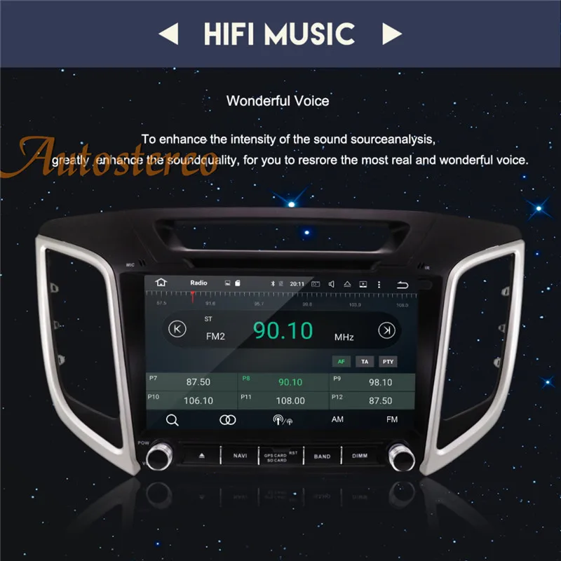 Android 9 DSP MA64 автомобильный dvd-плеер gps навигация для HYUNDAI IX25- CRETA стерео головное устройство Мультимедиа Радио магнитофон