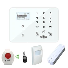 GSM охранная сигнализация для дома охранной сигнализации системы Android APP управление LED Беспроводной ЖК-дисплей дисплеем с тревожная кнопка K9X