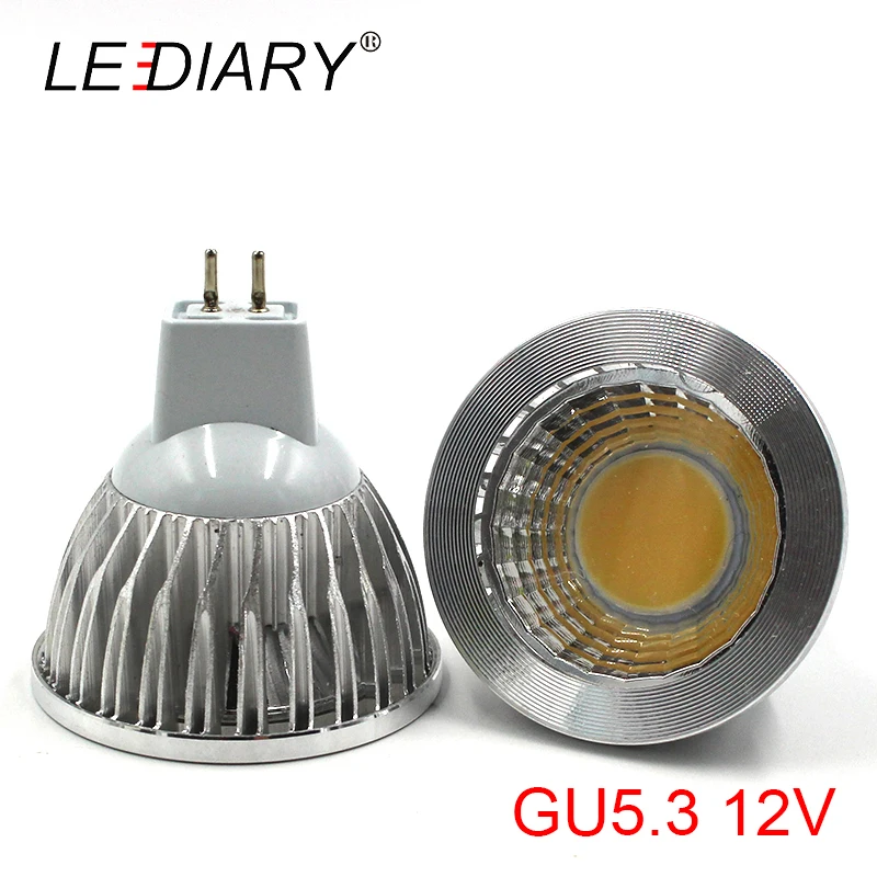 10 шт./лот MR16 GU5.3 GU10 E27 COB Светодиодная лампа точечного освещения 3 Вт 5 7 12 в 100 240 В 220