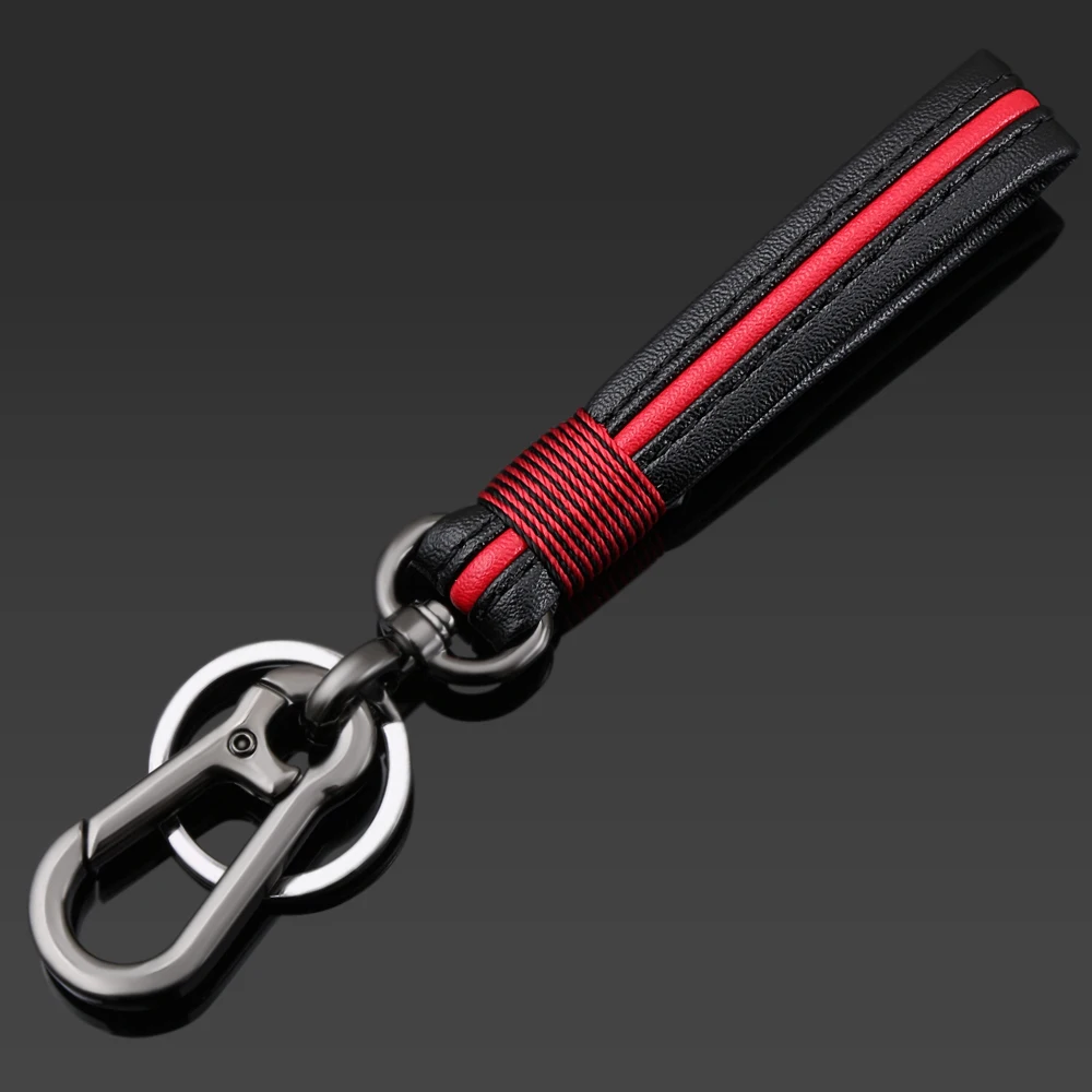 

Car Keychain Keyring Covers Leather Universal For Audi A6 C5 BMW F10 Toyota Corolla Citroen C4 C3 Nissan Qashqai Ford Focus 3 2