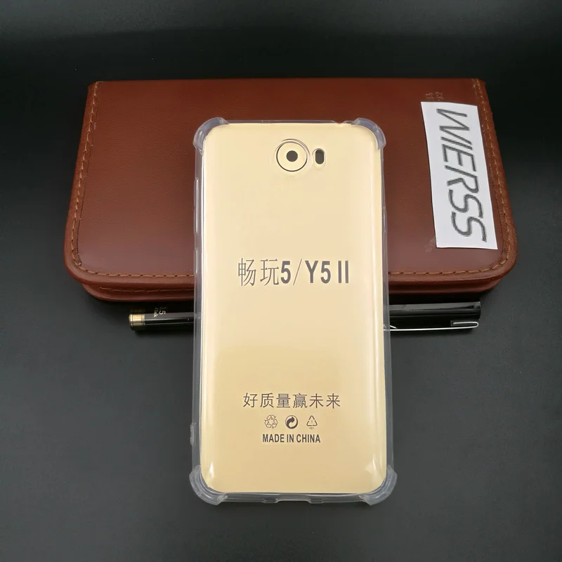 Прозрачный силиконовый чехол для Huawei Y5II Y5 II/Y5 2 3G 4G LTE CUN-L03 CUN-L01 противоударный