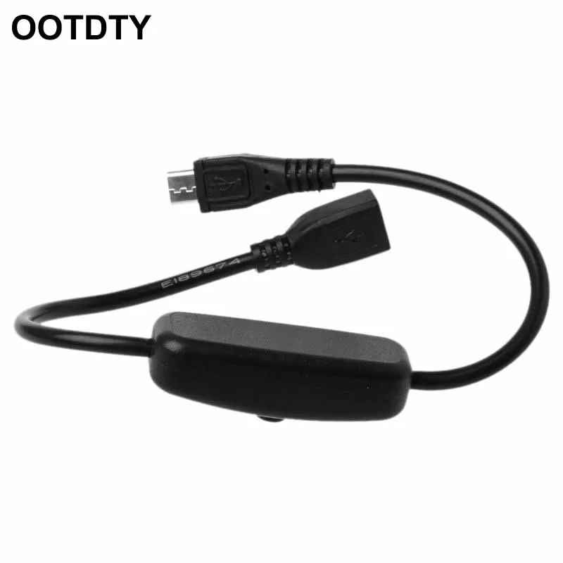 

Micro USB Power Supply Extension Cable On Off Switch for Raspberry Pi Android