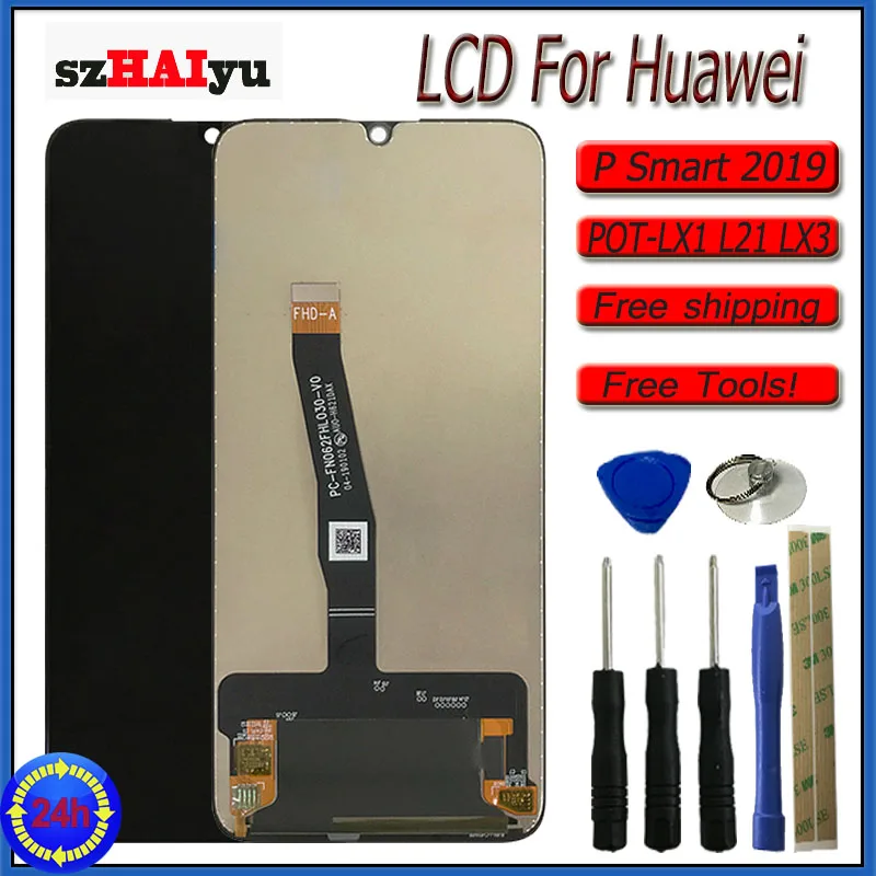 SzHAIyu ЖК для huawei P Smart 2019 6 21 дюймов ЖК-дисплей кодирующий преобразователь