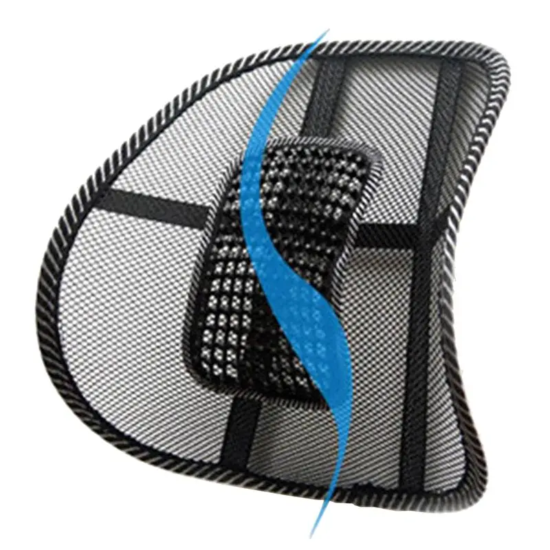 

40*40cm Mesh Car Seat Cushion Waist Protection Waist Support Breathable Lumbar Pillow Office Chair Back Pain Auto Accessories