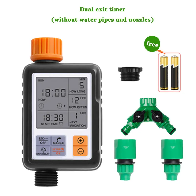 Горячий многофункциональный таймер полива устройство открытый сад спринклер контроллер интеллектуальная автоматическая оросительная система - Цвет: F