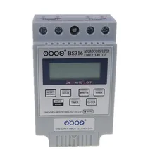 1 Pcs Engels Versie Microcomputer Schakelaar KG316T Straatlantaarn Tijd Schakelaar Tijd Controller Elektronische Timer 220 V BS316