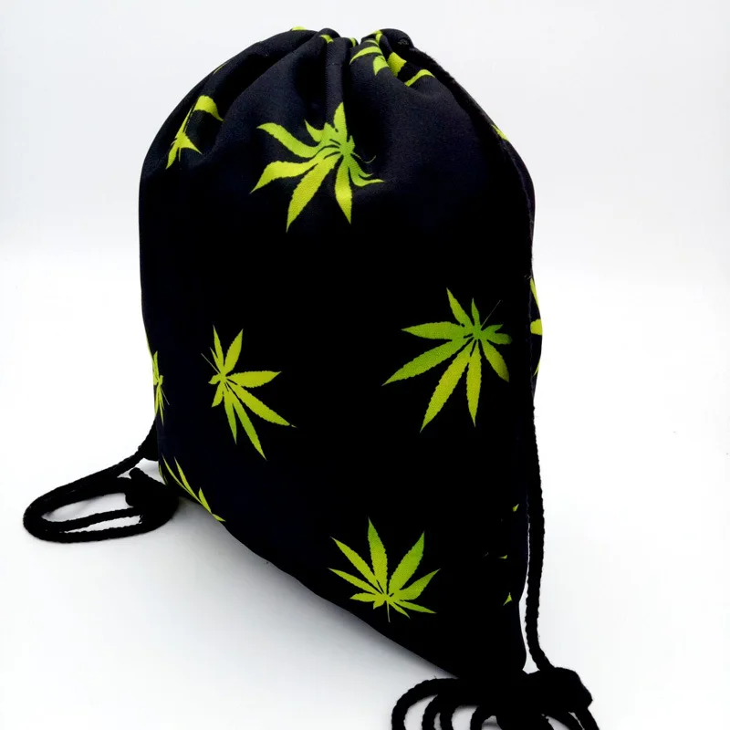 HAKOONA weed ccharno zielony сумки для обуви из полиэфирной ткани дорожные плечи рюкзак на