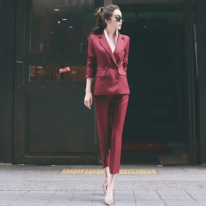 Professional suit women's 2018 fashion new casual suit ladies suit ...