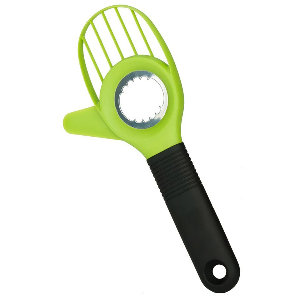 

3 in 1 Avocado Slicer Tool Works as a Splitter, Pitter and Cutter as knife peeler scoop with Comfort-Grip Handle,Green (Green-