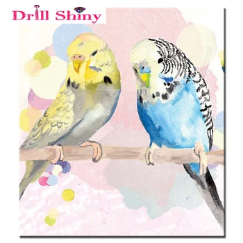 

Drill Shiny 3D Diy diamond painting animal bird picture of rhinestones pasting decorative painting embroidery mosaic paint