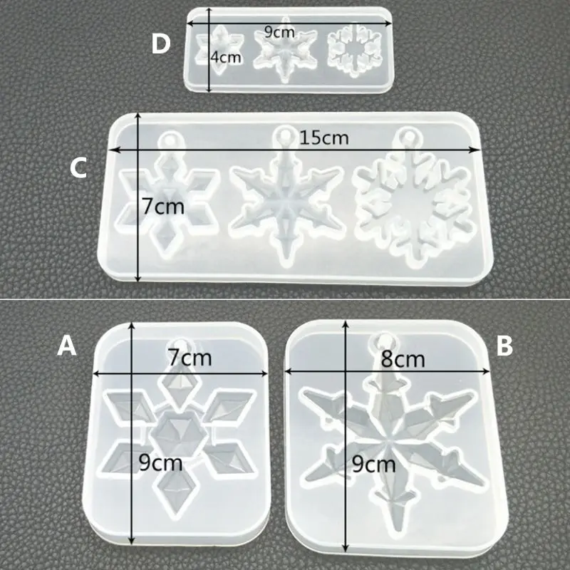 Силиконовые смолы формовое зеркало DIY снежинка ручной ремесел смола подарки из смолы формы кремнезема Подвеска для ювелирных изделий