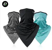 ROCKBROS Cycling Bike Bicycle Triangle Sport Running Headband Scarf Ice Fabric Riding Bike Scarves Breathable Bandanas Face Mask