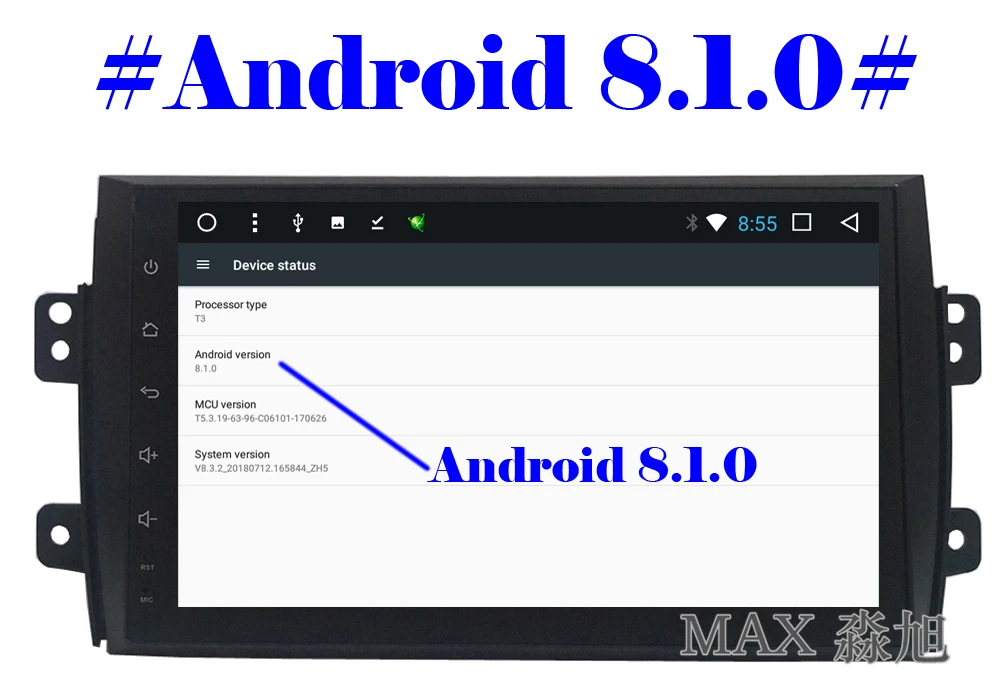 Perfect MAX GPS Navigation System Android 8.1.0 Car DVD For Suzuki SX4 2006 -2013 Car Radio RDS Bluetooth Call 4G WiFi SWC Free Map 2