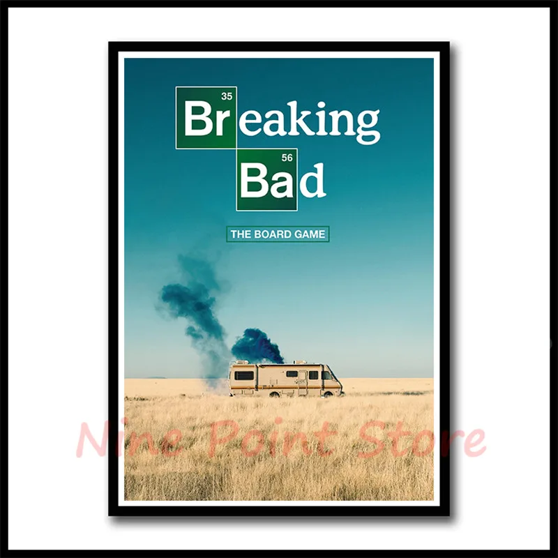 Бумажный плакат с покрытием из фильма «Breaking Bad movie», бар, кафе, домашний декор, настенная живопись, Безрамная наклейка