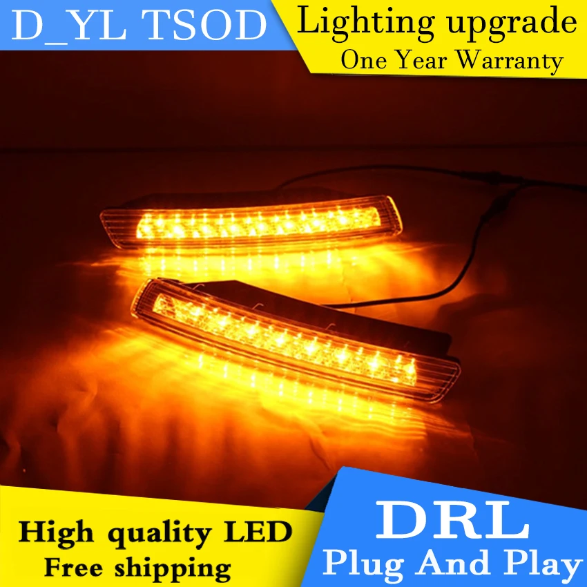 Car styling For VW beetle 2007 2010 LED DRL For beetle led fog lamps daytime running lights High