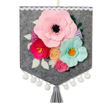 Скандинавский подвеска ручной работы Флаг Стиль Настенные цветы для украшения гостиной красивый подвесной цветочный Войлок diy пакет