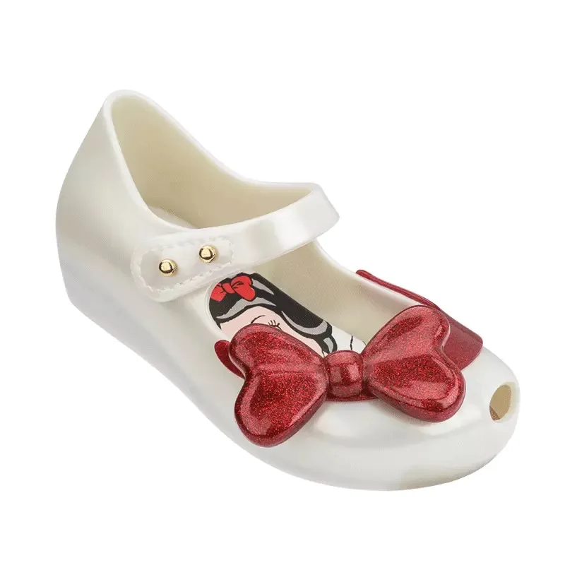 Mini Melissa Ultragirl Crown новые оригинальные прозрачные сандалии для девочек детские сандалии детская пляжная обувь Нескользящая обувь для малышей - Цвет: white