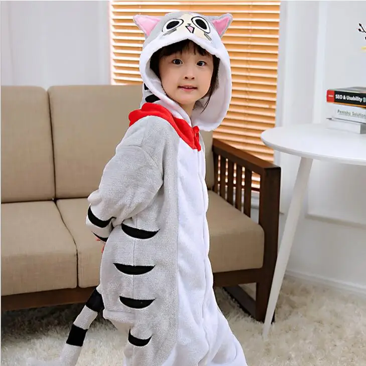 Kigurumi Cat Pajamas Animal Onesie Kids Adult Amime Chi's Sweet Home Cat Cosplay Halloween Costumes For Women Girls