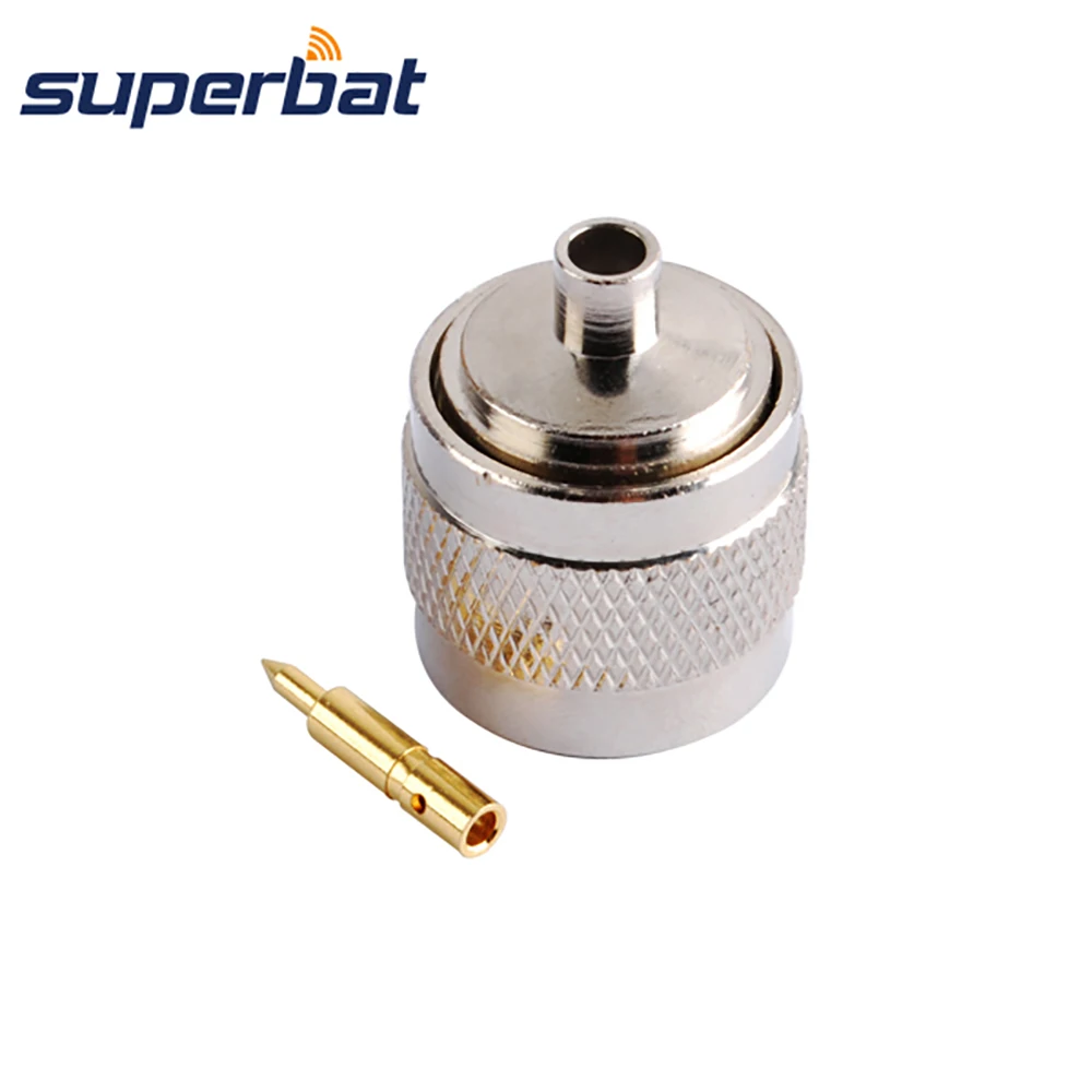 Прямой коаксиальный радиочастотный разъем Superbat N Plug для полужесткого кабеля 141